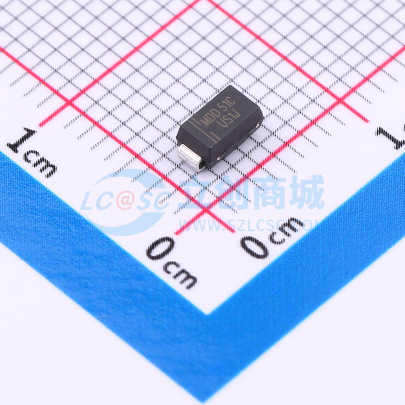 Diode phục hồi nhanh US1J MDD SMA 1.65V@1A - Techcore Việt Nam