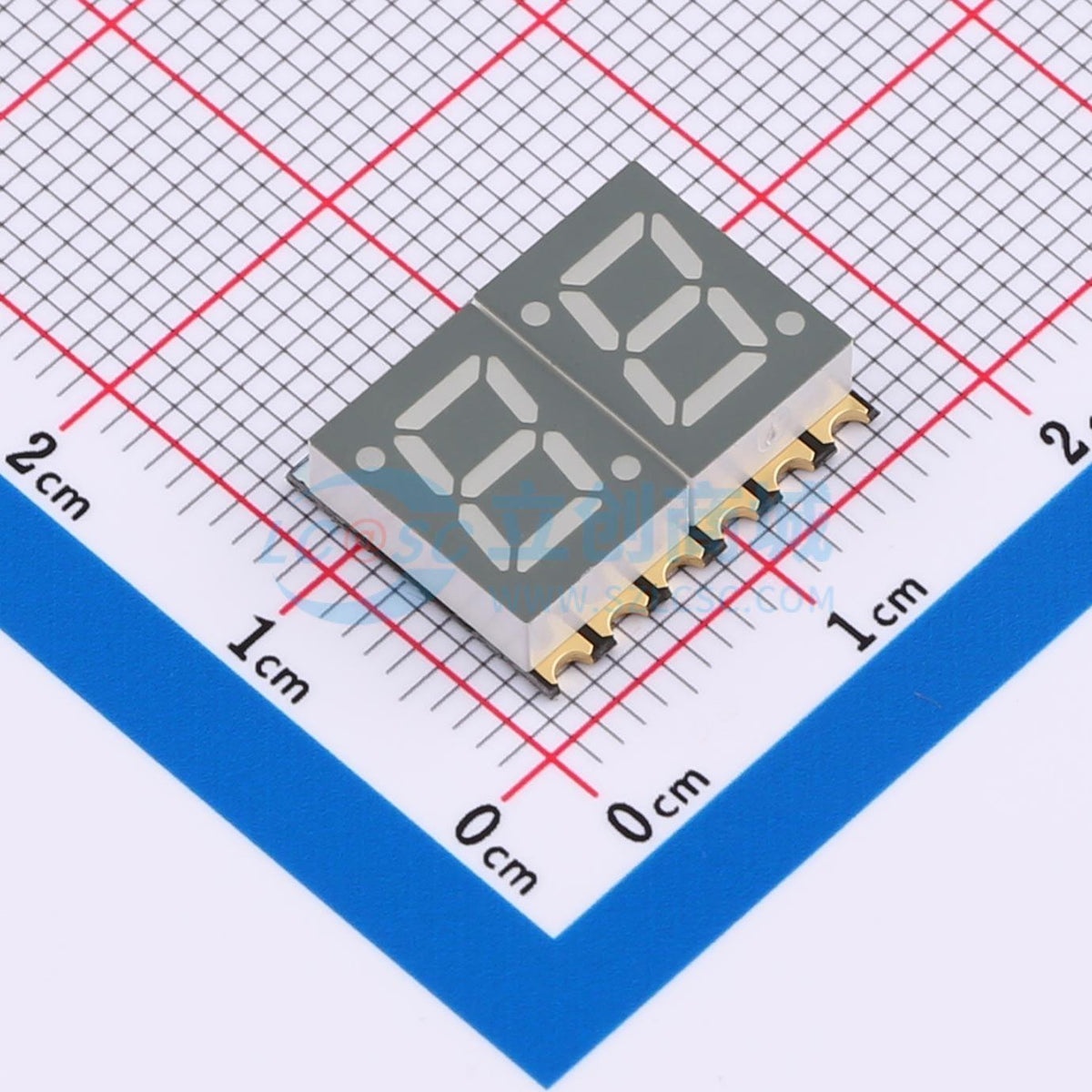 LED 7 đoạn GS2822CB-G Guangcai Display SMD,15.1x12mm Cathode chung - Techcore Việt Nam