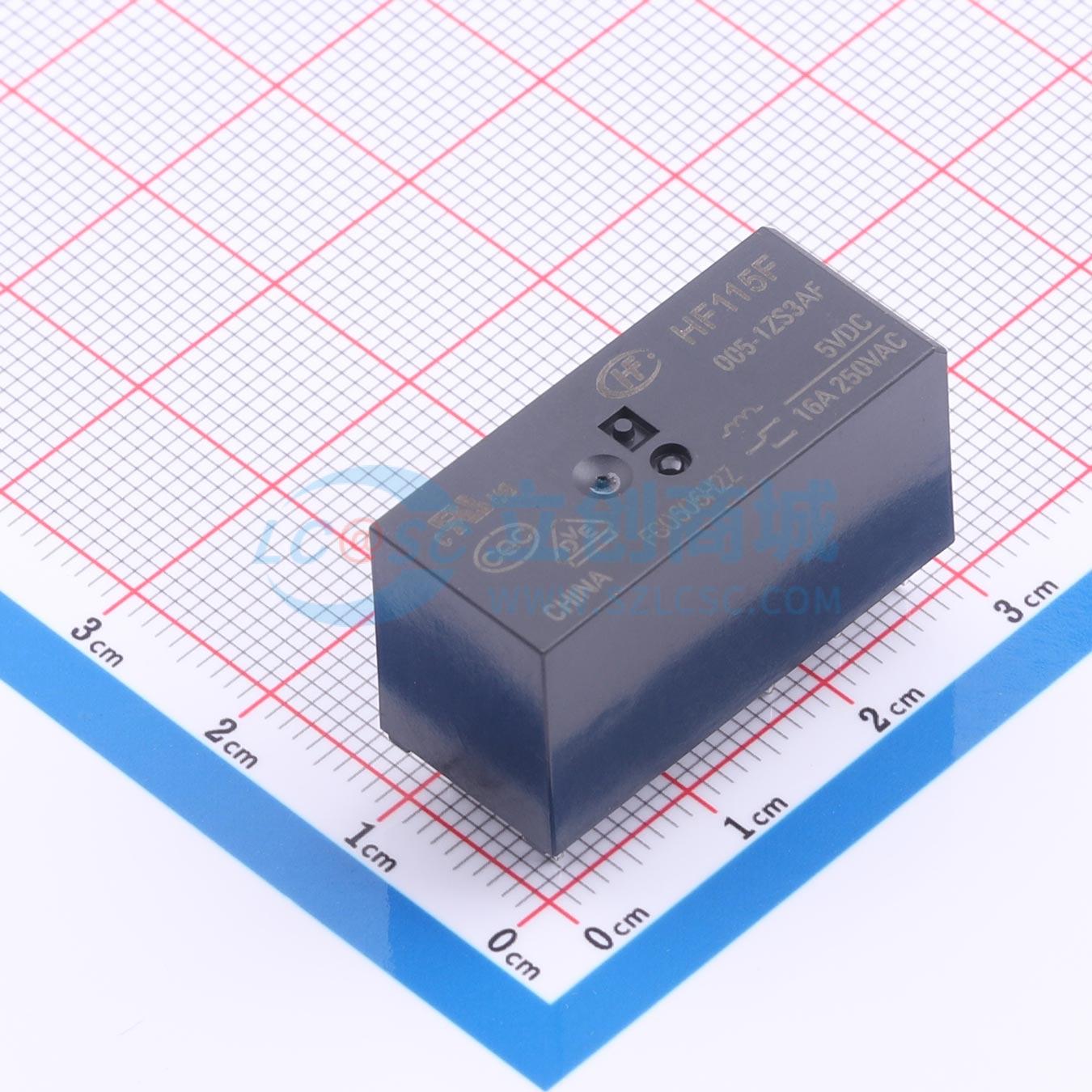 Rơ-le công suất HF115F/005-1ZS3AF HF 5V DIP,12.7x29mm - Techcore Việt Nam