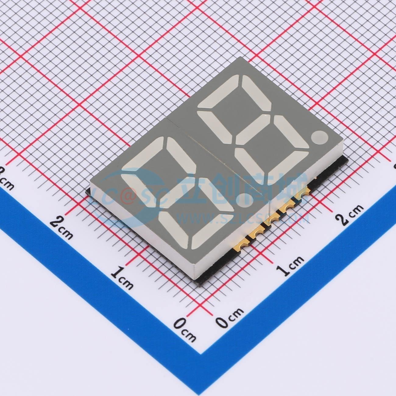 LED 7 đoạn GS5620AR-G Guangcai Display SMD,25.1x19mm - Techcore Việt Nam