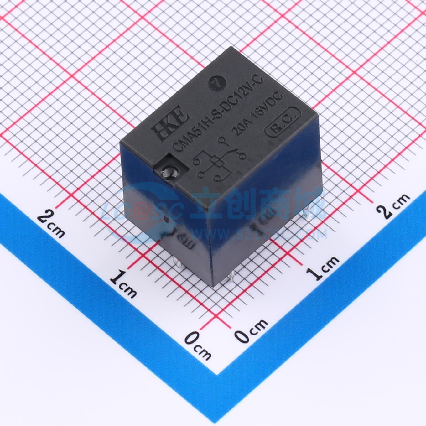 Rơ-le ô tô CMA51H-S-DC12V-C HKE 12V THT,15.6x12.2mm - Techcore Việt Nam