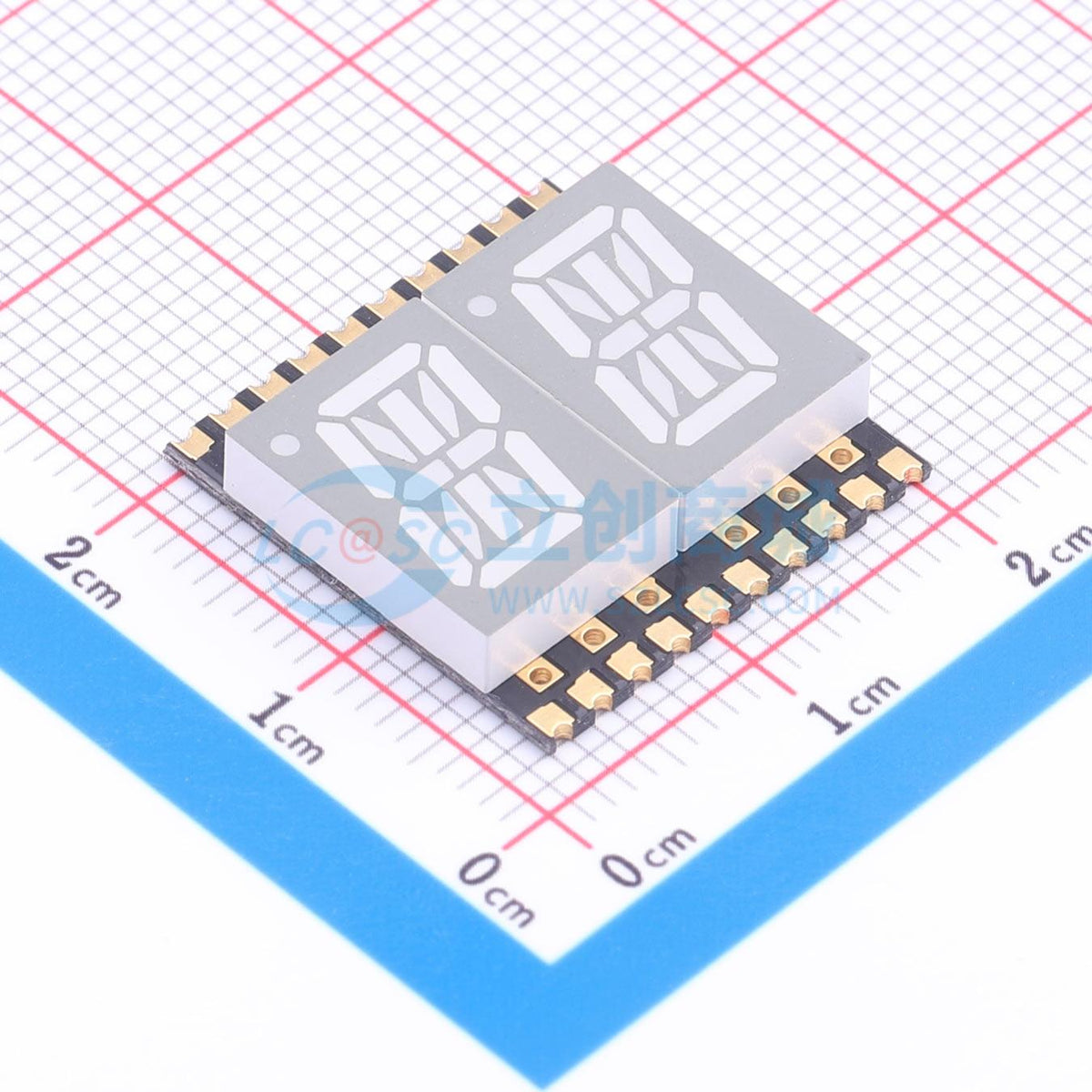 LED 7 đoạn GS4021CSR-G Guangcai Display SMD,19x18.8mm - Techcore Việt Nam