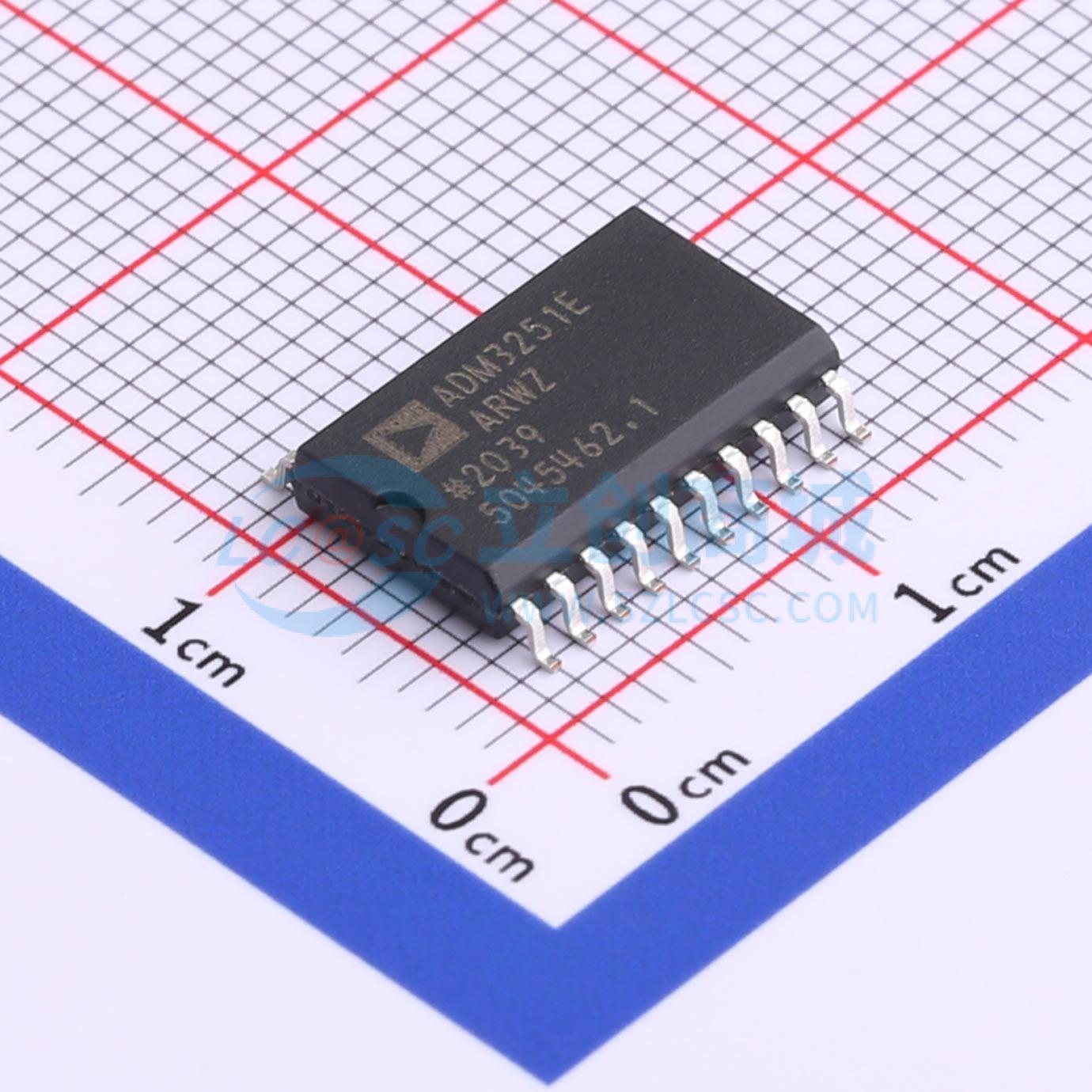 IC Thu Phát RS232 Cách Ly Tích Hợp Nguồn ADM3251EARWZ ADI SOIC-20-300mil - Techcore Việt Nam