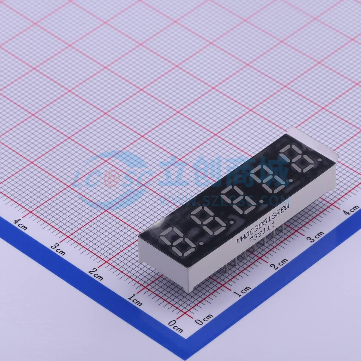 LED 7 đoạn MHDC3051SRBW MEIHUA Cathode chung - Techcore Việt Nam