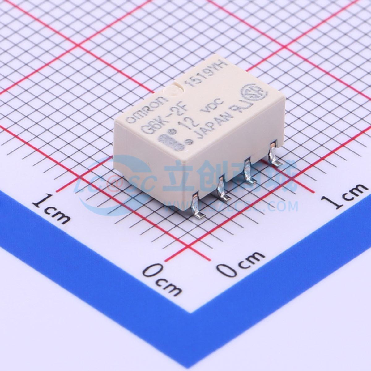Rơ-le tín hiệu G6K-2F DC12 OMRON 12V SMD,10x6.5mm - Techcore Việt Nam