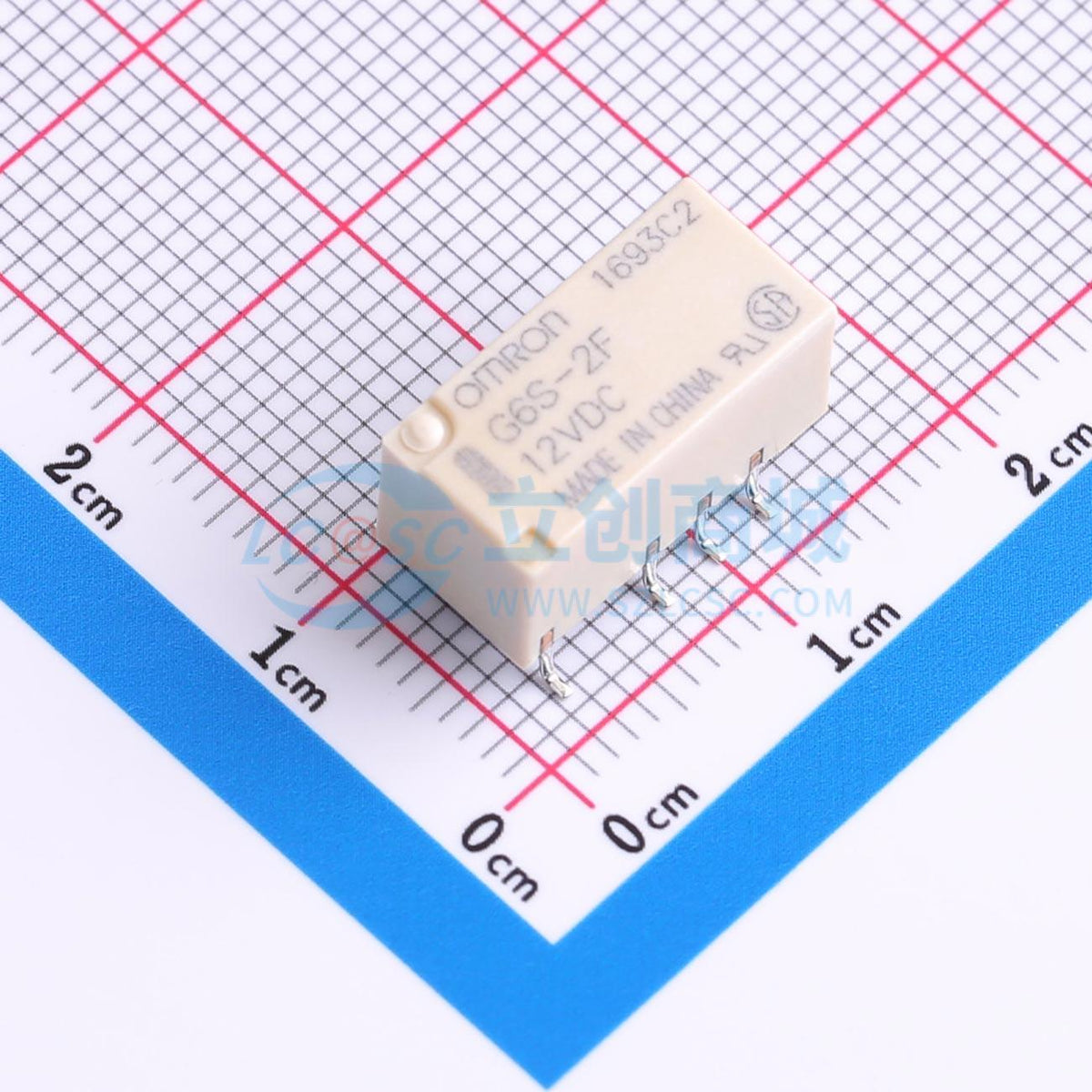 Rơ-le điện tử G6S-2F-TR DC12 OMRON 12V SMD,14.8x7.3mm - Techcore Việt Nam