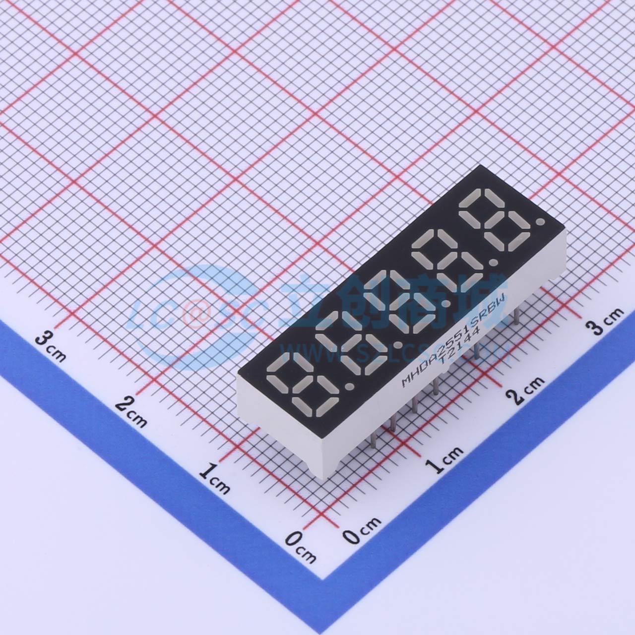 LED 7 đoạn MHDA2551SRBW MEIHUA Anode chung - Techcore Việt Nam
