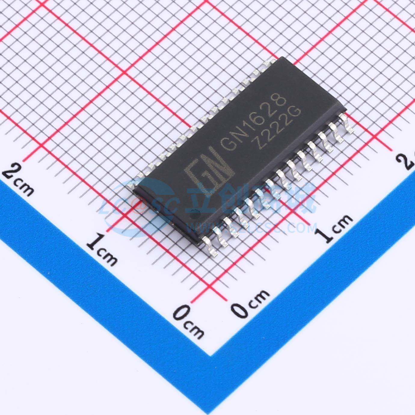 IC điều khiển LED 7 đoạn GN1628 GN SOP-28-300mil 1V C265469 - Techcore Việt Nam