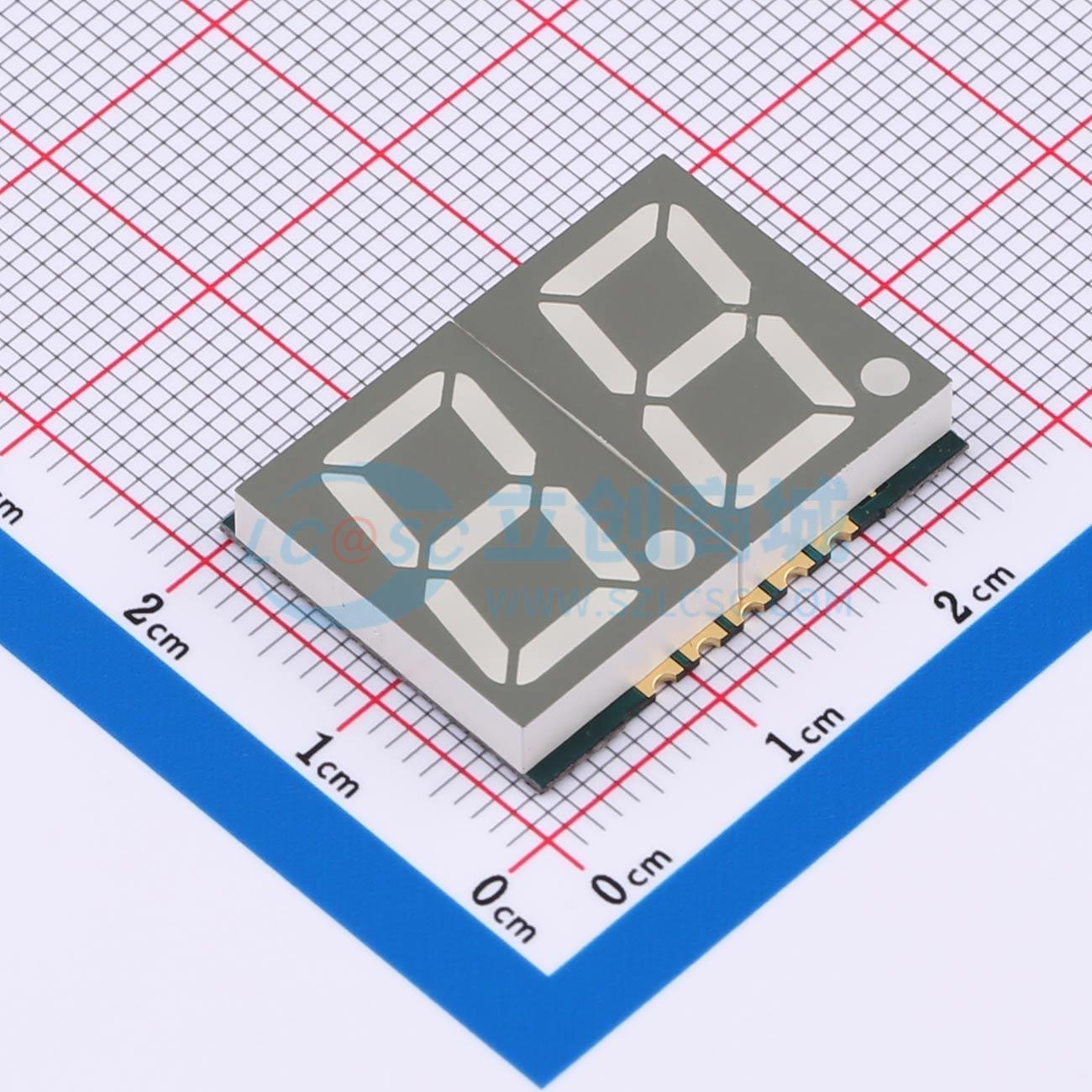LED 7 đoạn GS5620CB-G Guangcai Display SMD,25.1x19mm Cathode chung - Techcore Việt Nam