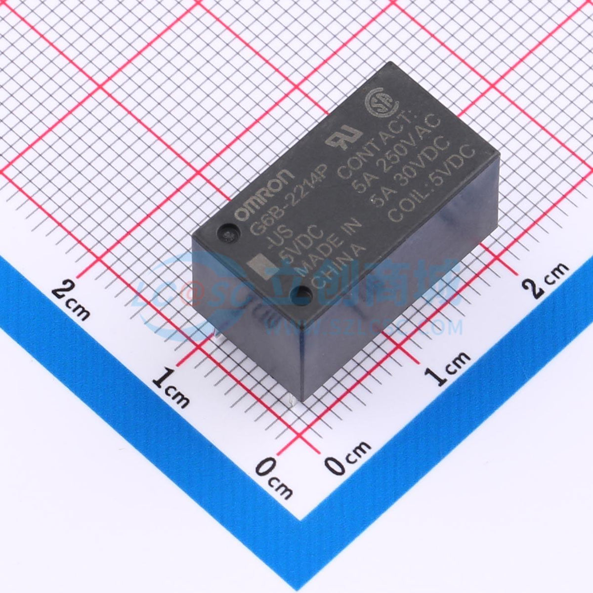 Rơ-le công suất G6B-2214P-US DC5 OMRON 5V DIP,19.9x10.9mm - Techcore Việt Nam