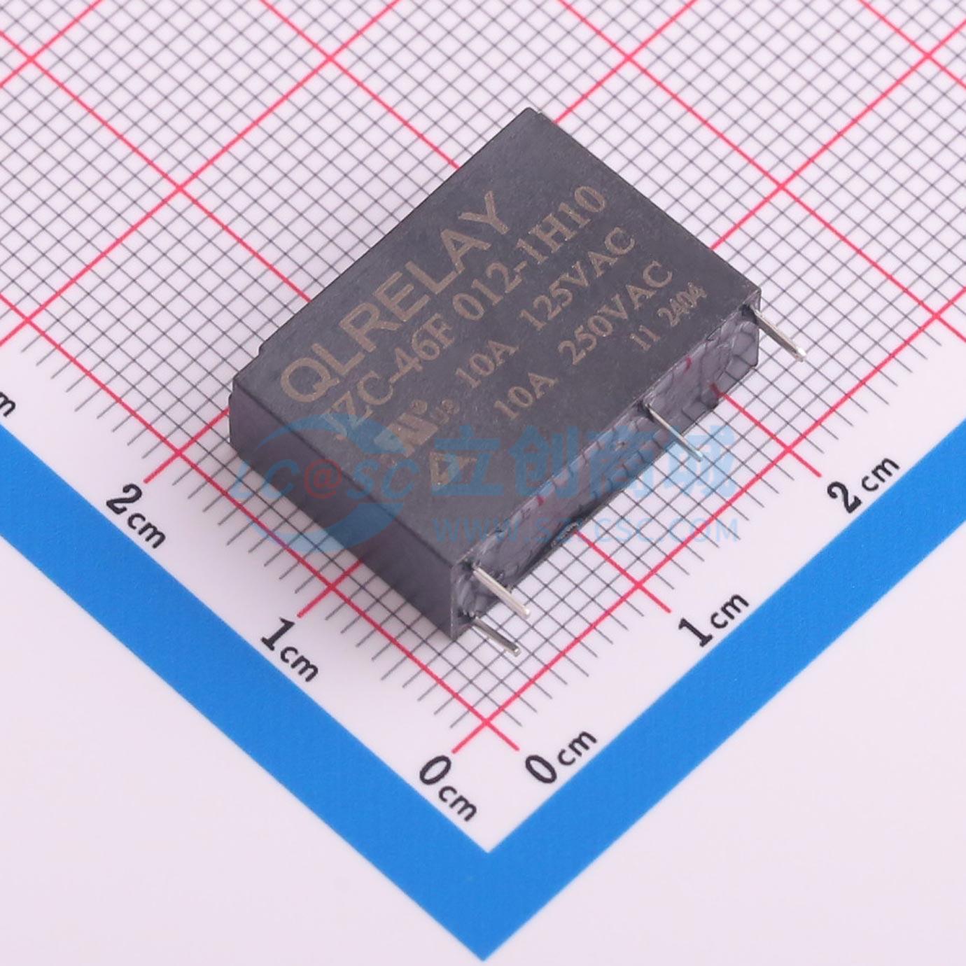 Rơ-le điện tử JZC-46F 012-1H10 QLRELAY 12V THT,20.5x7mm - Techcore Việt Nam