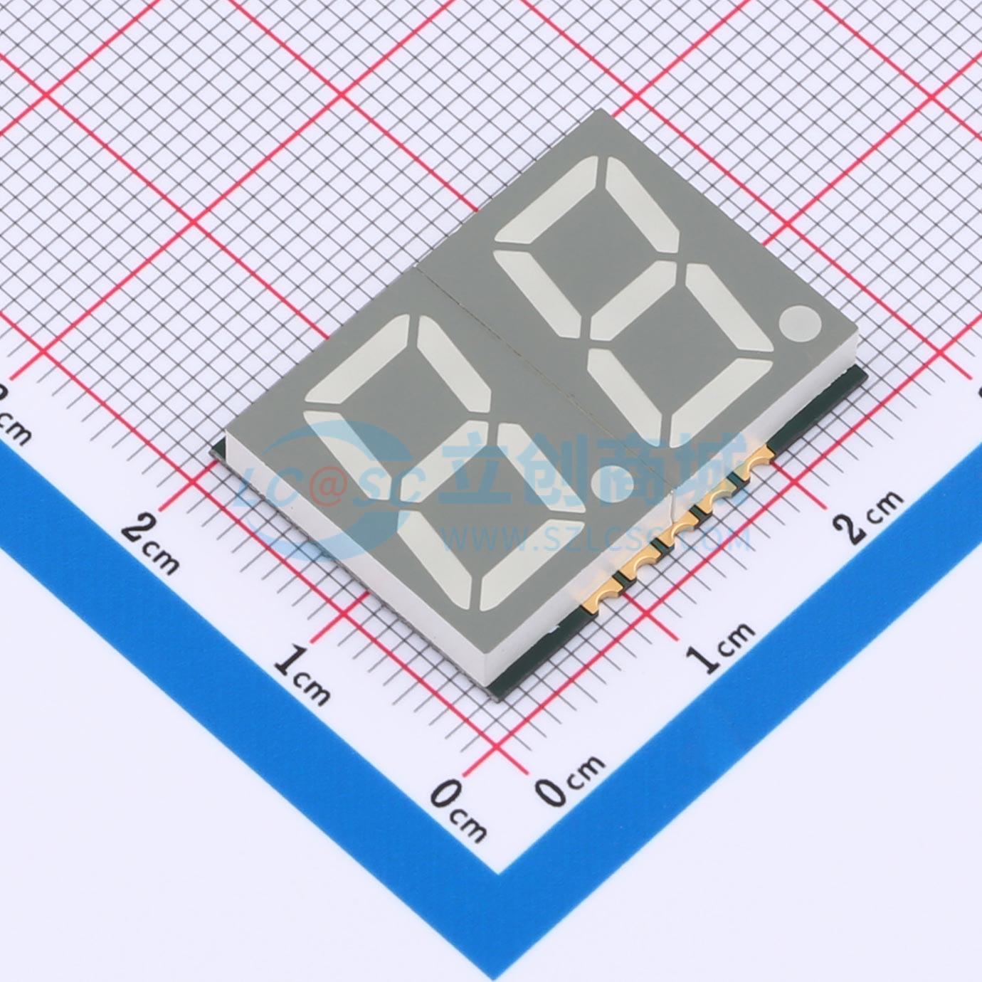 LED 7 đoạn GS5620CW-G Guangcai Display SMD,25.1x19mm Cathode chung - Techcore Việt Nam