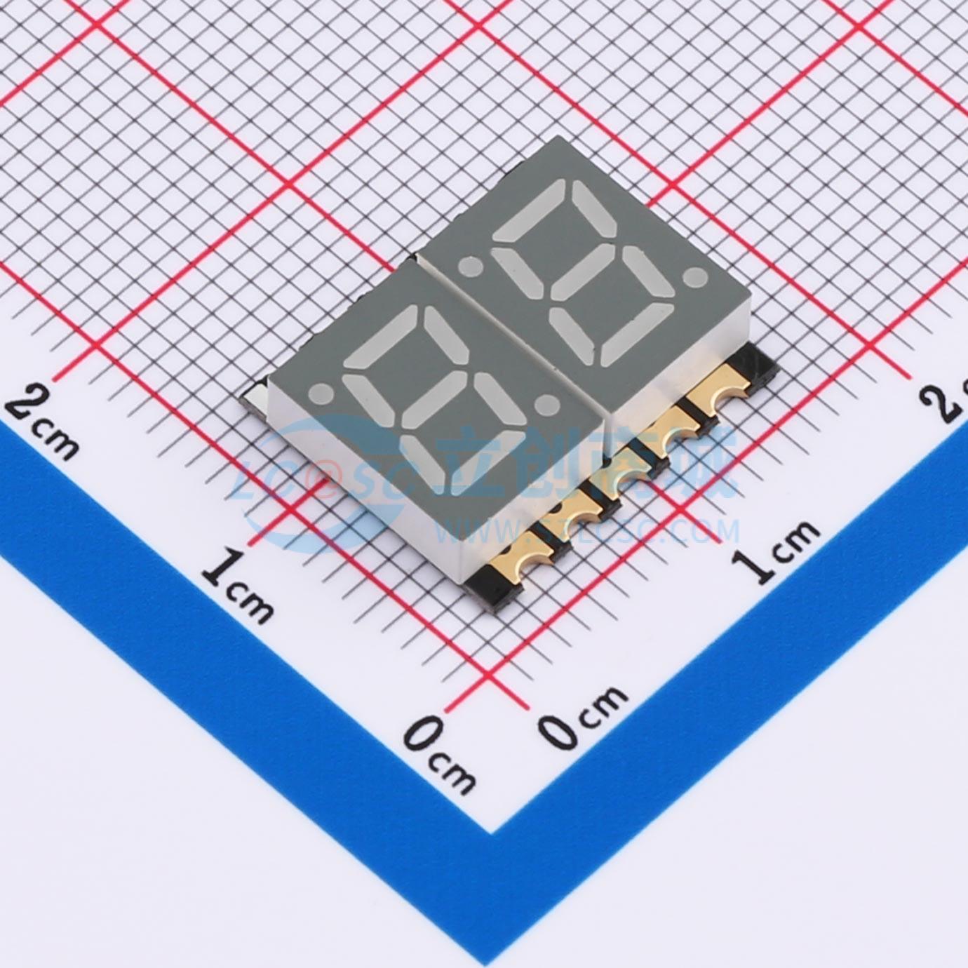 LED 7 đoạn GS2821CW-G Guangcai Display SMD,15.2x13mm Cathode chung - Techcore Việt Nam