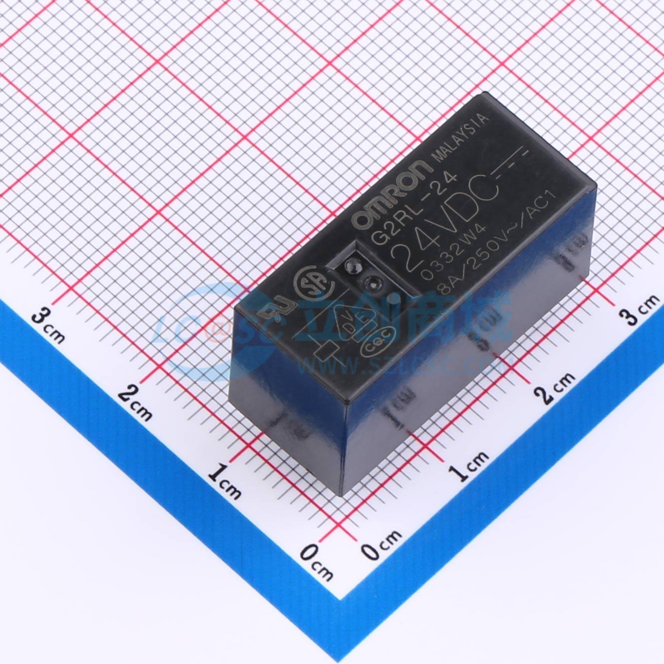 Rơ-le công suất G2RL-24 DC24V OMRON DIP,28.8x12.5mm - Techcore Việt Nam