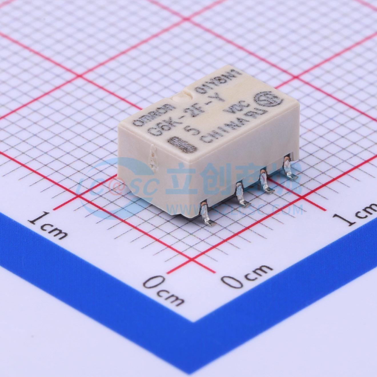 Relay Tín Hiệu G6K-2F-Y-TR DC5 OMRON SMD,10x6.5mm 5V - Techcore Việt Nam