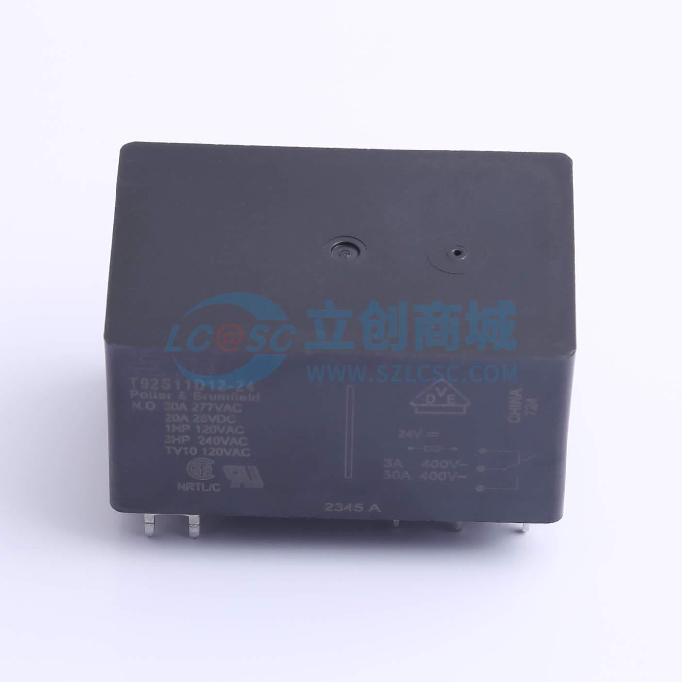 Rơ-le điện tử T92S11D12-24 TE Connectivity 24V THT - Techcore Việt Nam
