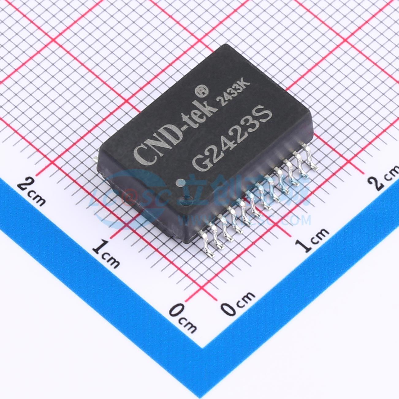 Biến Áp Mạng Ethernet G2423S CND-tek SMD-24P,17.8x12.3mm 1:1 1000M 350uH - Techcore Việt Nam