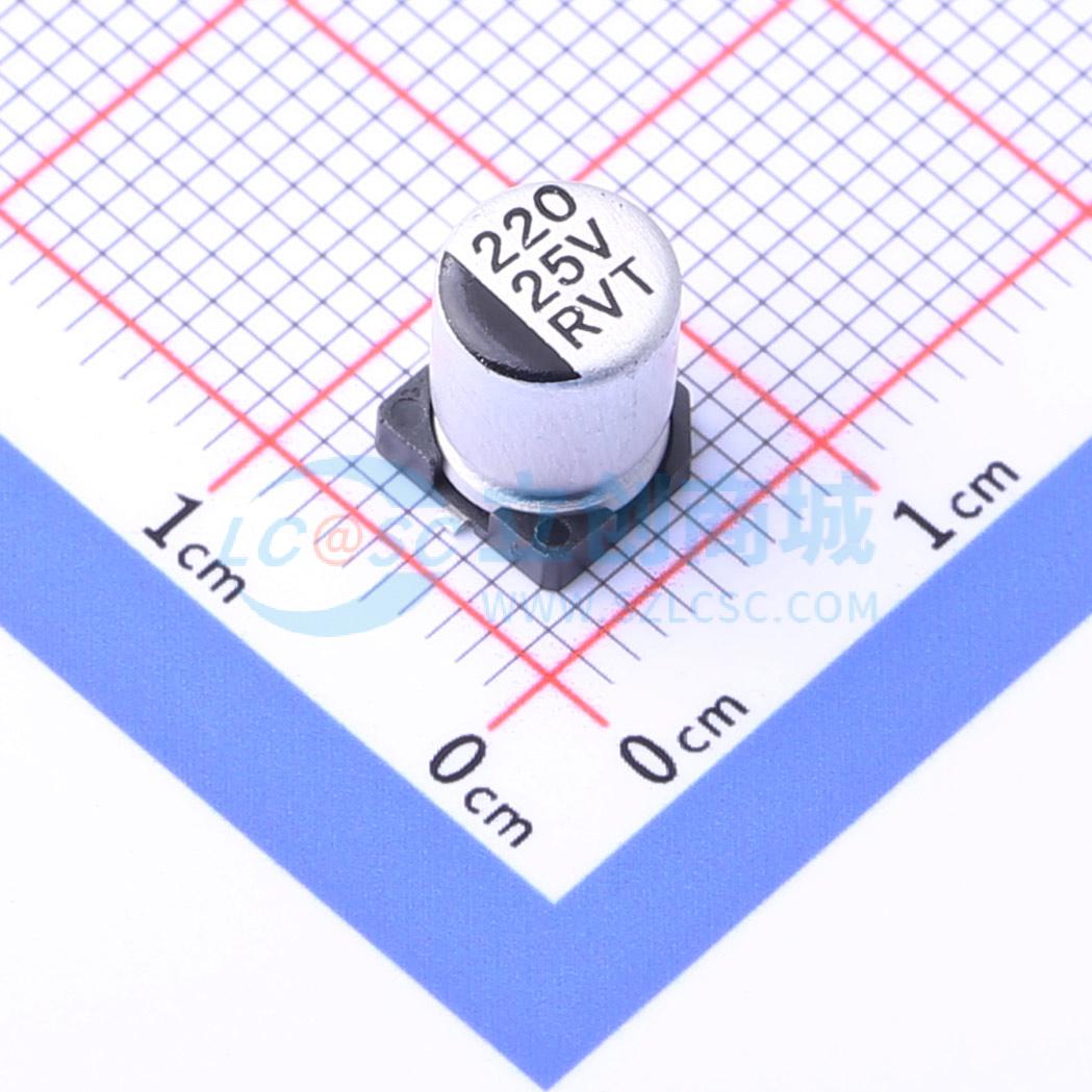 Linh kiện điện tử RVT1E221M0607 ROQANG SMD,D6.3xL7.7mm - Techcore Việt Nam