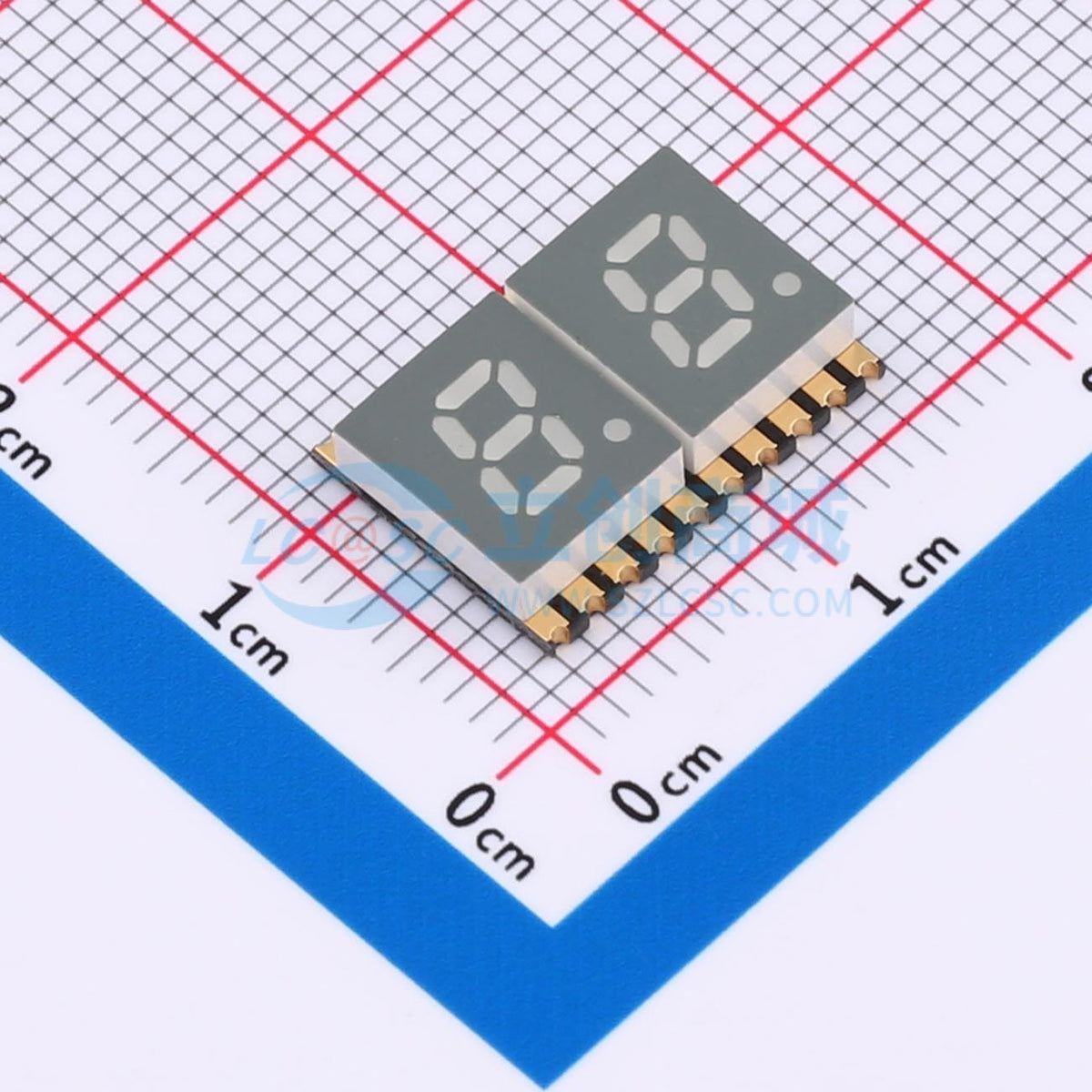 LED 7 đoạn GS2020CB-G Guangcai Display SMD,14.1x10mm Cathode chung - Techcore Việt Nam
