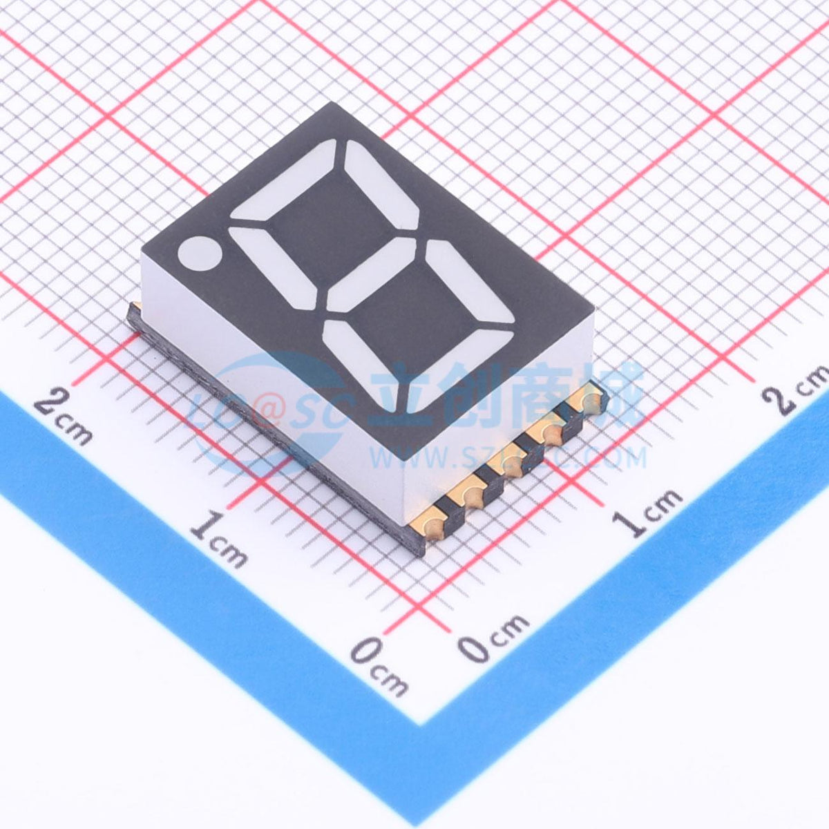 LED 7 đoạn GS5616CSR-G Guangcai Display SMD,19x12.4mm - Techcore Việt Nam