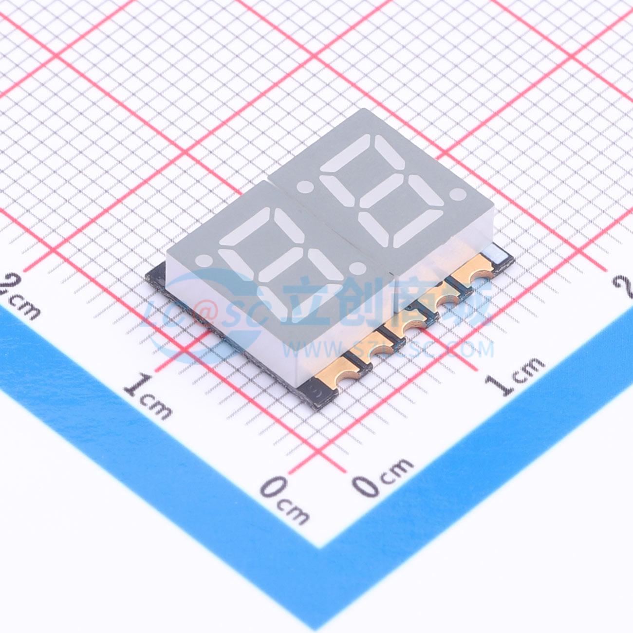LED 7 đoạn GS2821AW-G Guangcai Display SMD - Techcore Việt Nam