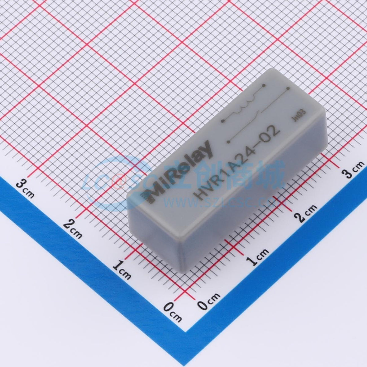 Rơ-le reed HVR1A24-02 MiRelay 24V DIP,30.3x11.3mm - Techcore Việt Nam