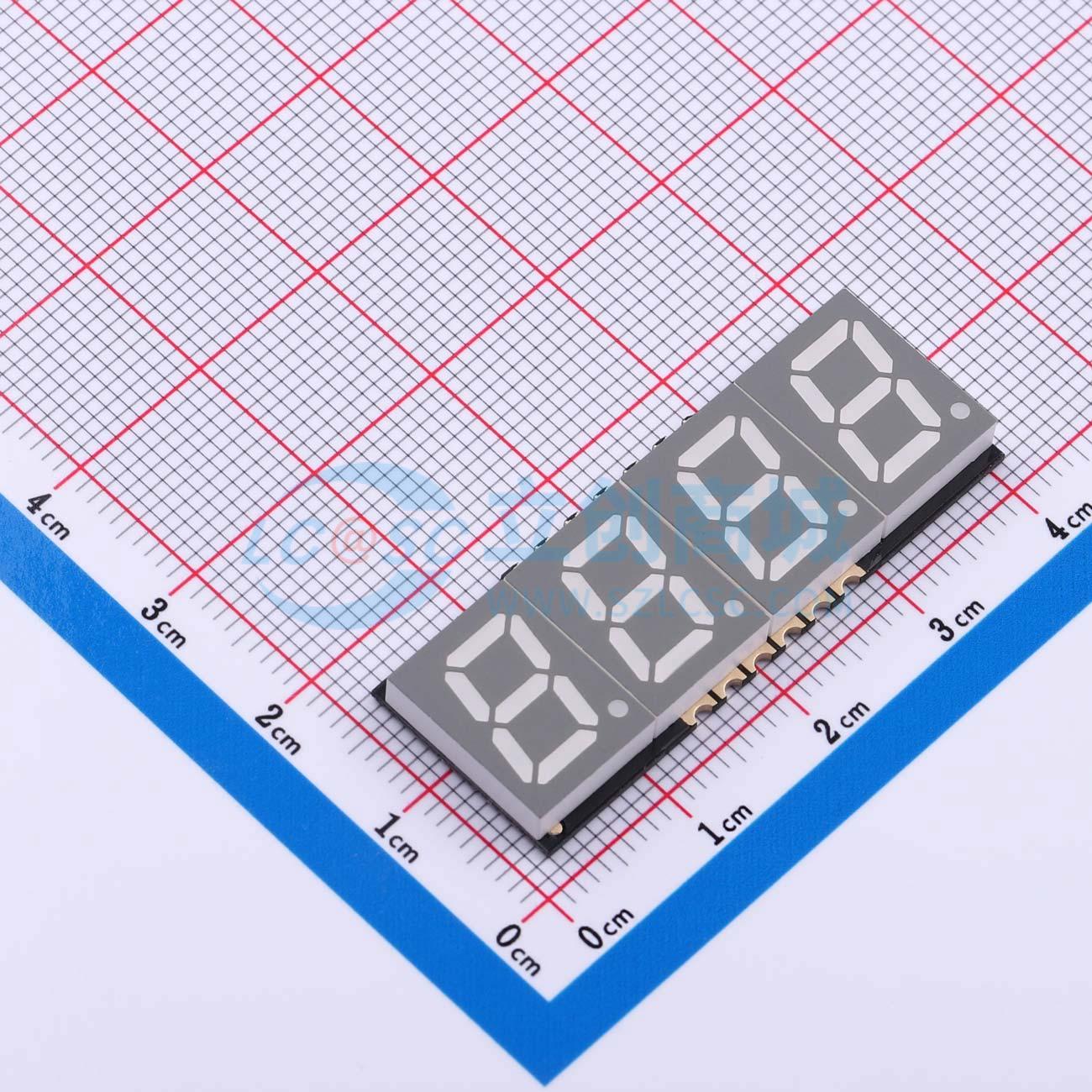 LED 7 đoạn XL-SB3491SRWC XINGLIGHT SMD Anode chung - Techcore Việt Nam