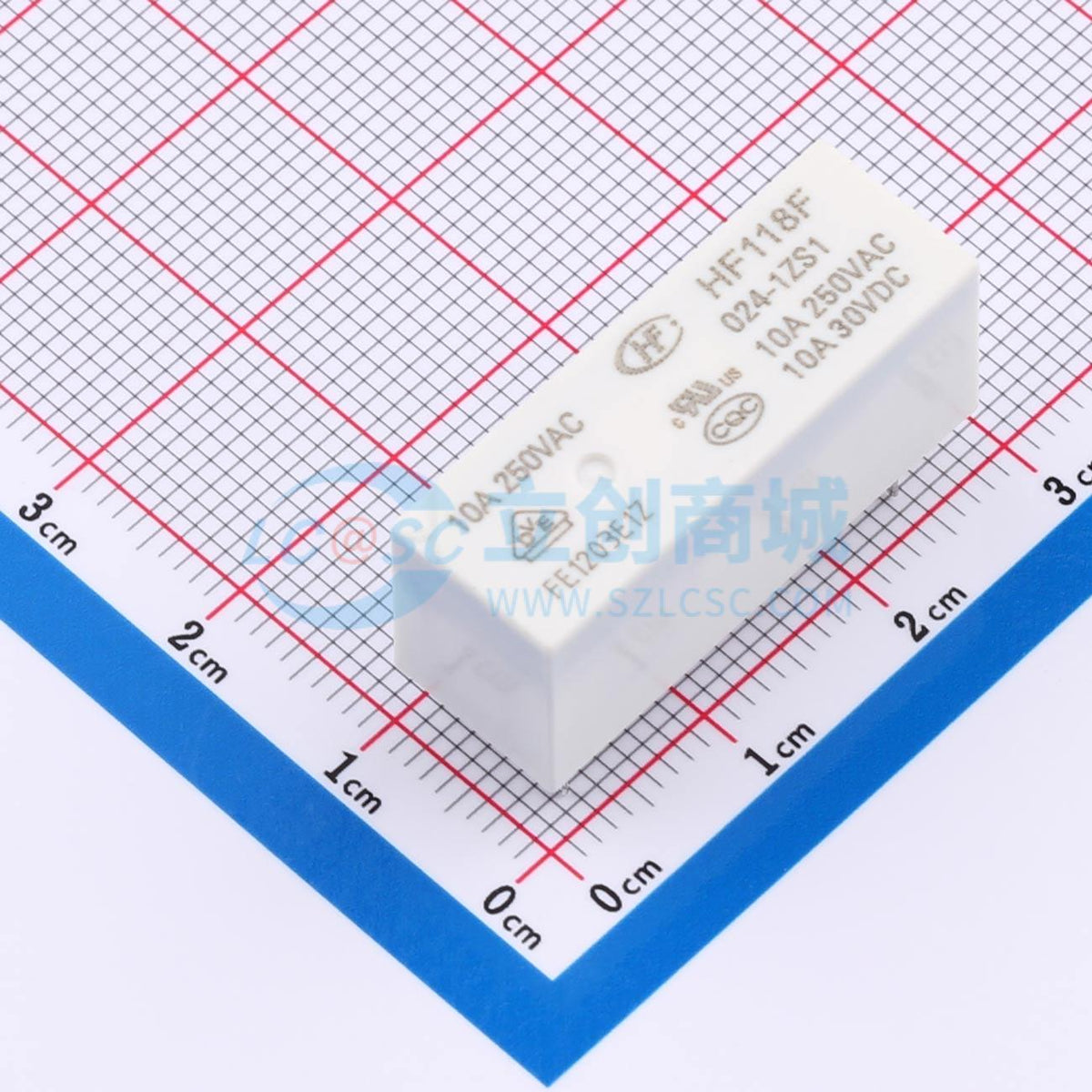 Rơ-le công suất HF118F/024-1ZS1 HF 24V THT,28.5x10.1mm - Techcore Việt Nam
