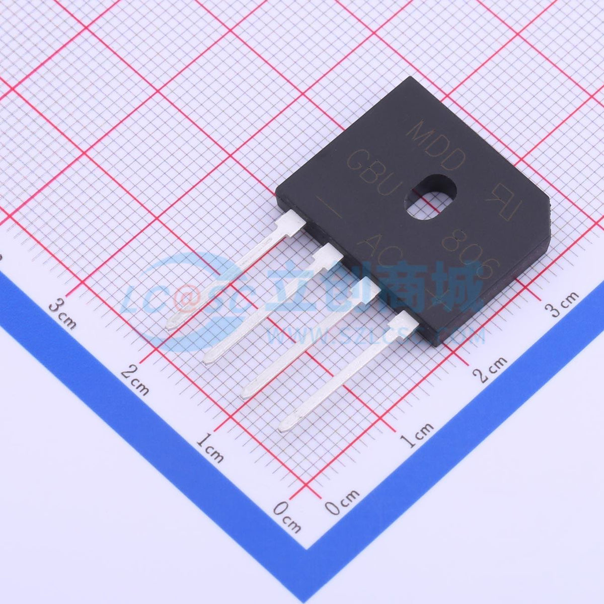 Cầu chỉnh lưu GBU806 MDD 1.1V@4A - Techcore Việt Nam