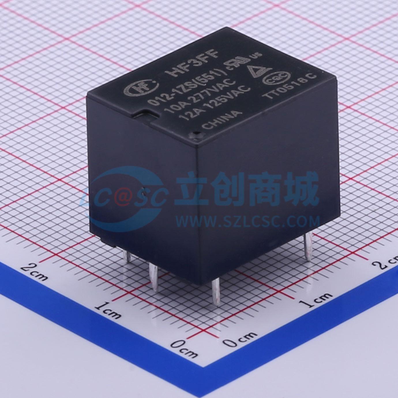Rơ-le công suất HF3FF/012-1ZS HF THT,19x15.2mm - Techcore Việt Nam