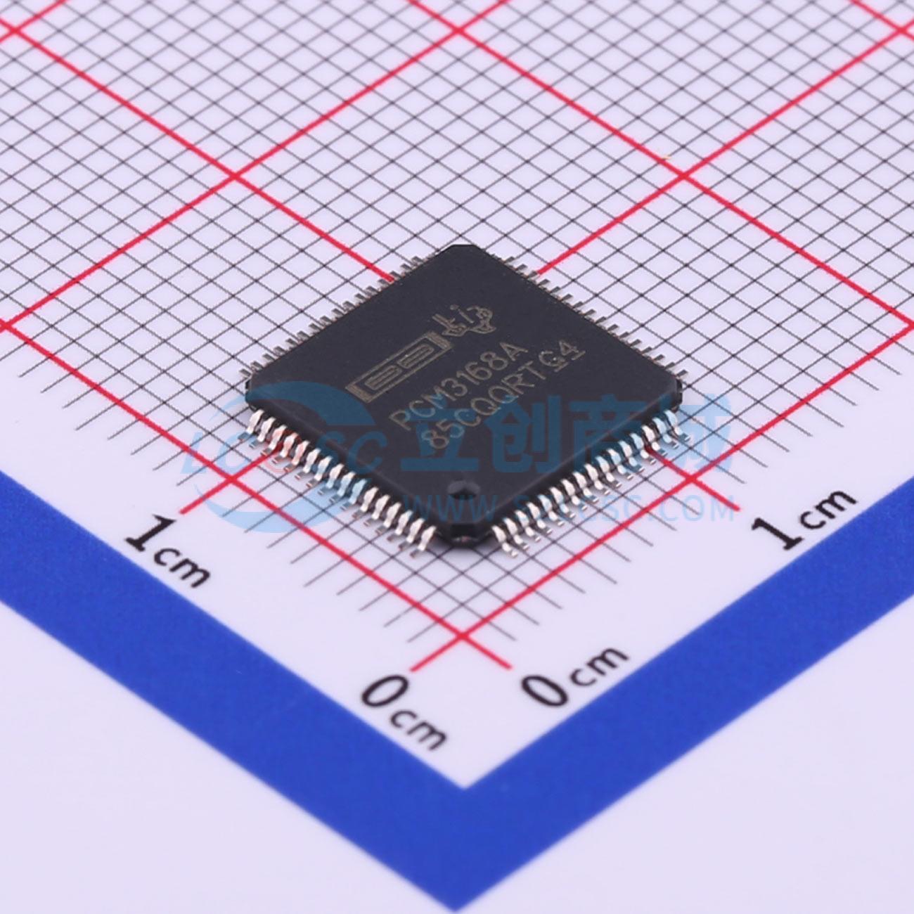 IC giao tiếp PCM3168APAPR Texas Instruments TQFP-64(10x10) - Techcore Việt Nam