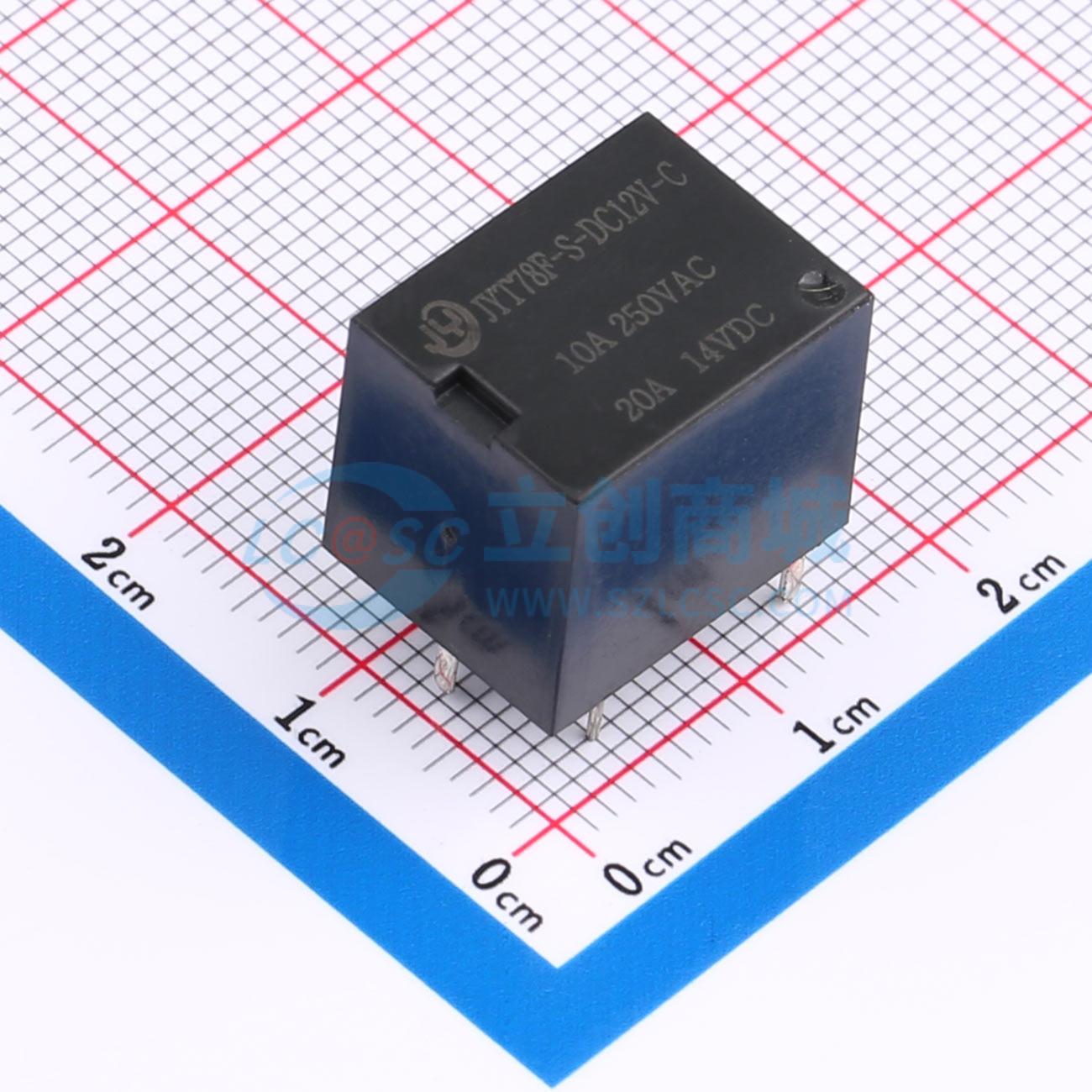 Rơ-le ô tô JYT78F-S-DC12V-C JY 12V THT,15.6x12.2mm - Techcore Việt Nam
