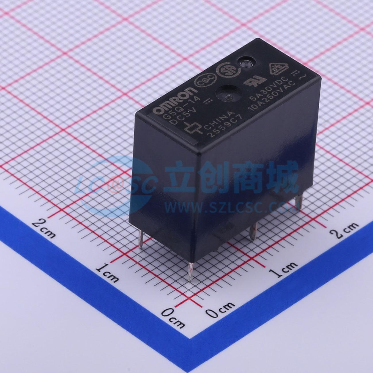 Relay Công Suất G5Q-14 DC5 OMRON Xuyên lỗ,20x10mm 5V - Techcore Việt Nam