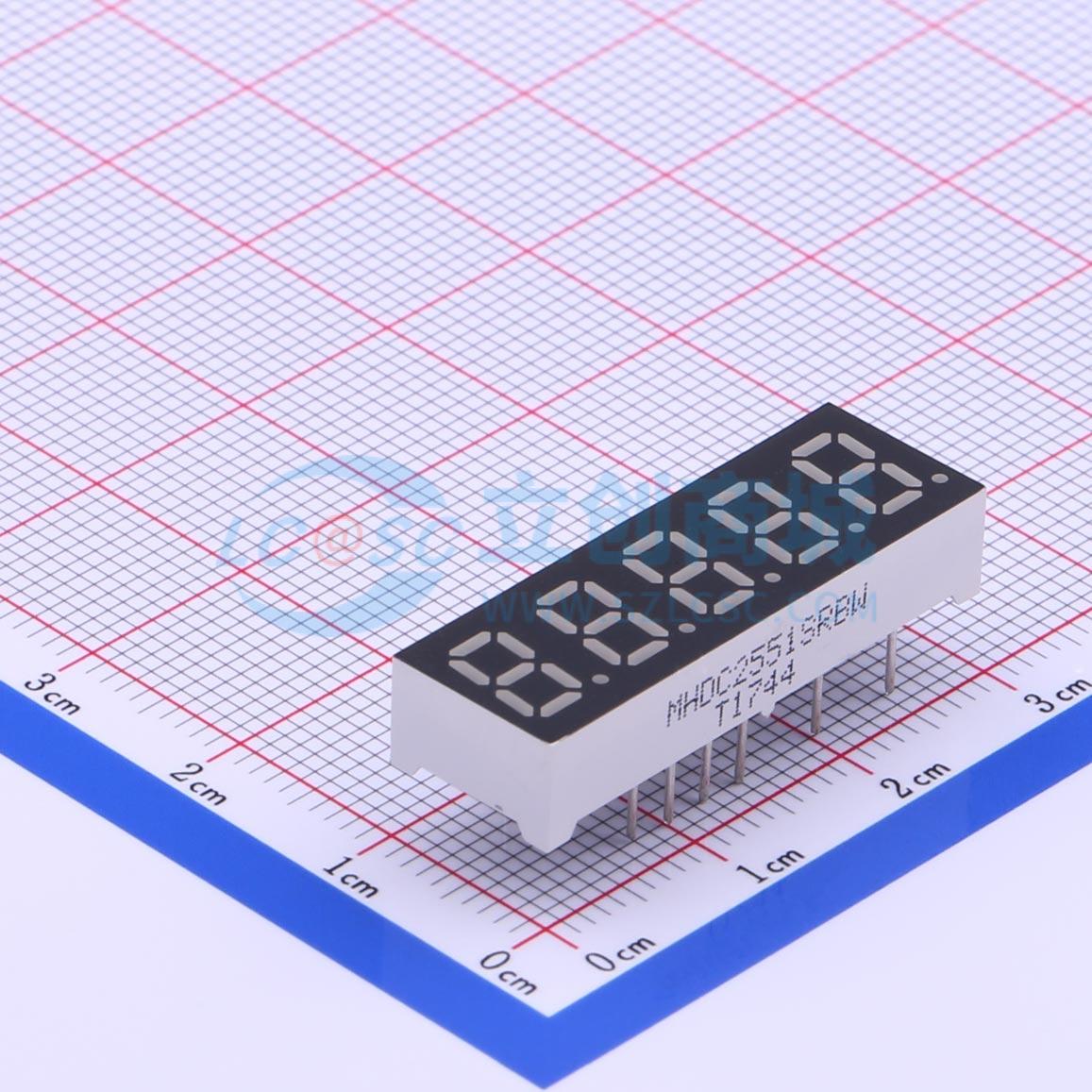 LED 7 đoạn MHDC2551SRBW MEIHUA Cathode chung - Techcore Việt Nam