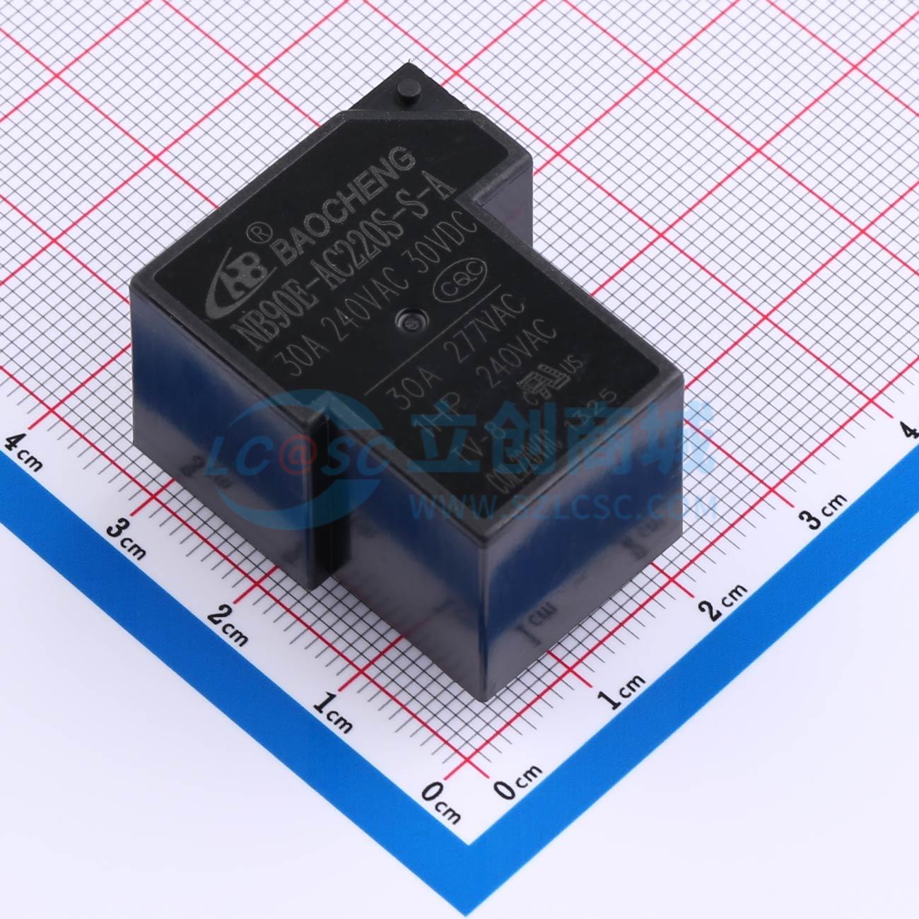 Rơ-le điện tử NB90E-AC220S-S-A 30A NBC 220V THT - Techcore Việt Nam