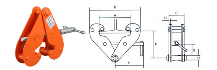 Kẹp Ray 1 tấn, 2 tấn, 3 tấn và 5 tấn