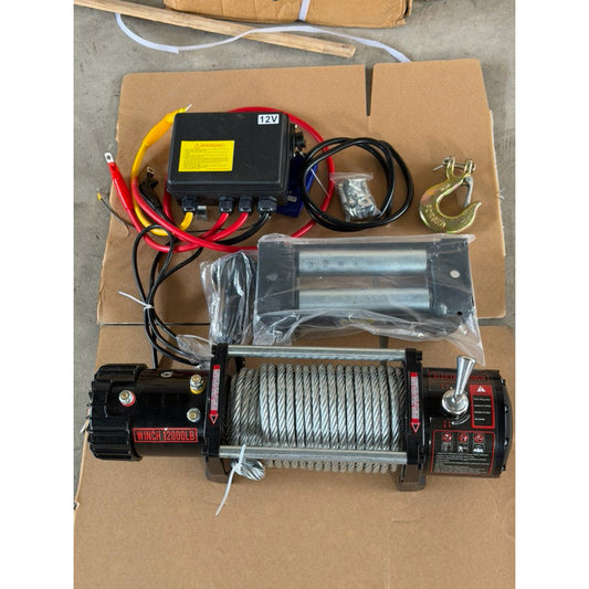 Tời Điện Ắc Quy 12V/24V 12000LBS Có Điều Khiển Từ Xa - Techcore Việt Nam