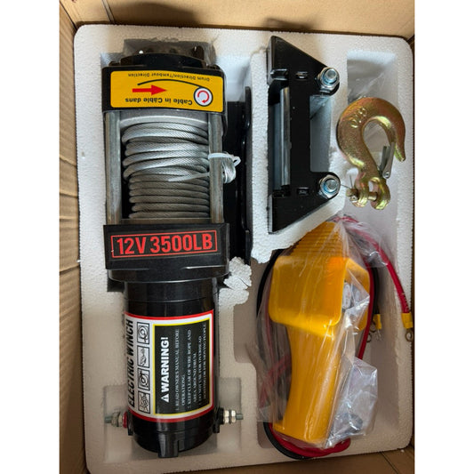 Tời Điện Ắc Quy 12V 3500LBS, Kéo Xe Và Kéo Hàng 1.590Kg - Techcore Việt Nam