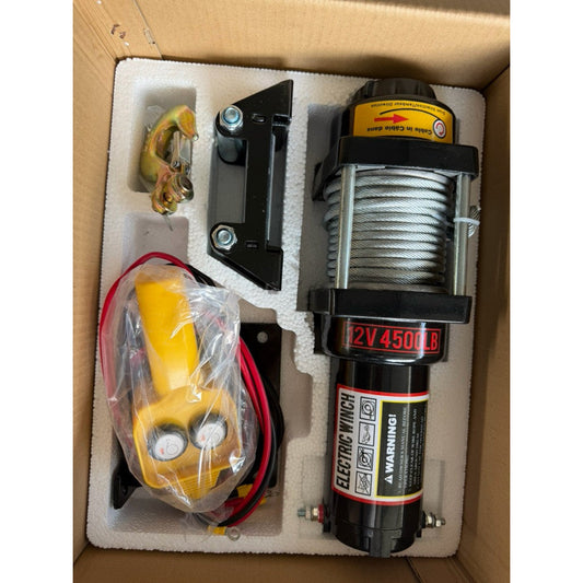 Tời Điện Ắc Quy 12V 4500LBS, Lực Kéo 2 Tấn Cho Xe Bán Tải - Techcore Việt Nam