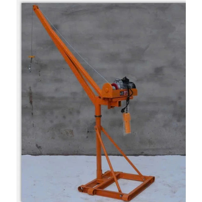 Khung cẩu xoay 360 độ, Tải trọng 500kg, 1 Tấn gắn các loại máy tời xây dựng (chưa kèm tời)