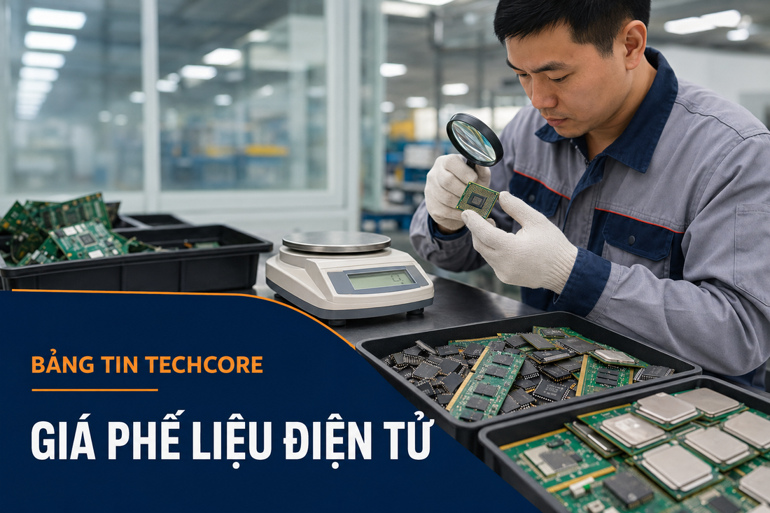 Bảng tin giá phế liệu điện tử Techcore Việt Nam