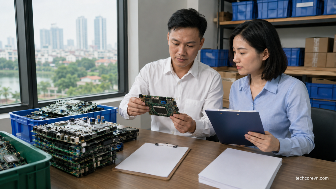 Thu mua bo mạch điện tử có hóa đơn VAT và hợp đồng