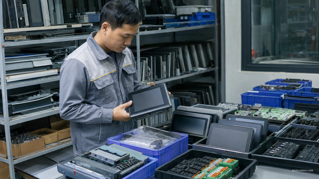 thu mua HMI cũ số lượng lớn theo mã màn hình cổng kết nối và tình trạng thực tế