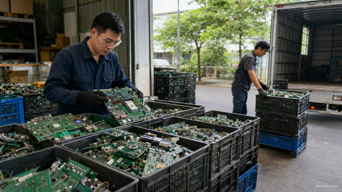 Thu mua tận nơi PCB phế liệu: điều kiện và phạm vi phục vụ