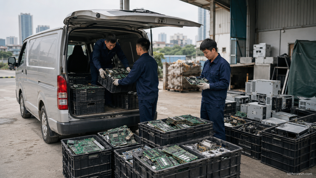 Thu mua tận nơi phế liệu điện tử tại Hà Nội