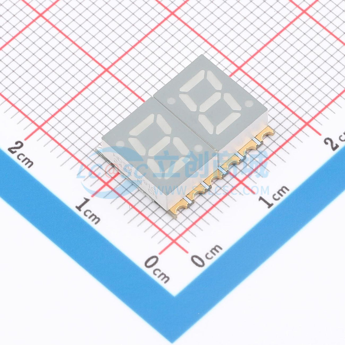 LED 7 đoạn HDSM-291C Broadcom SMD-10P Anode chung - Techcore Việt Nam