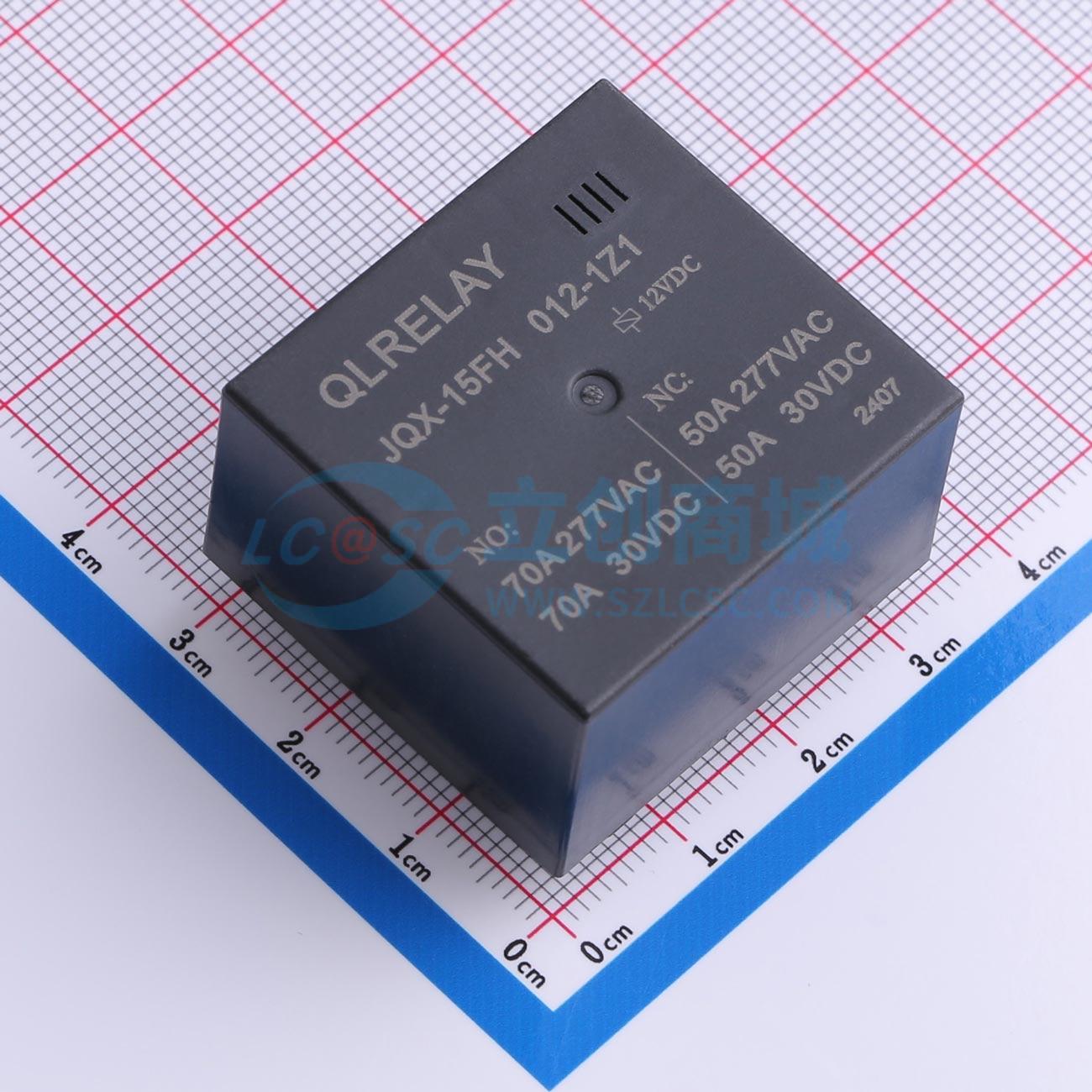 Rơ-le công suất JQX-15FH 012-1Z1 QLRELAY 12V THT,34x32mm - Techcore Việt Nam