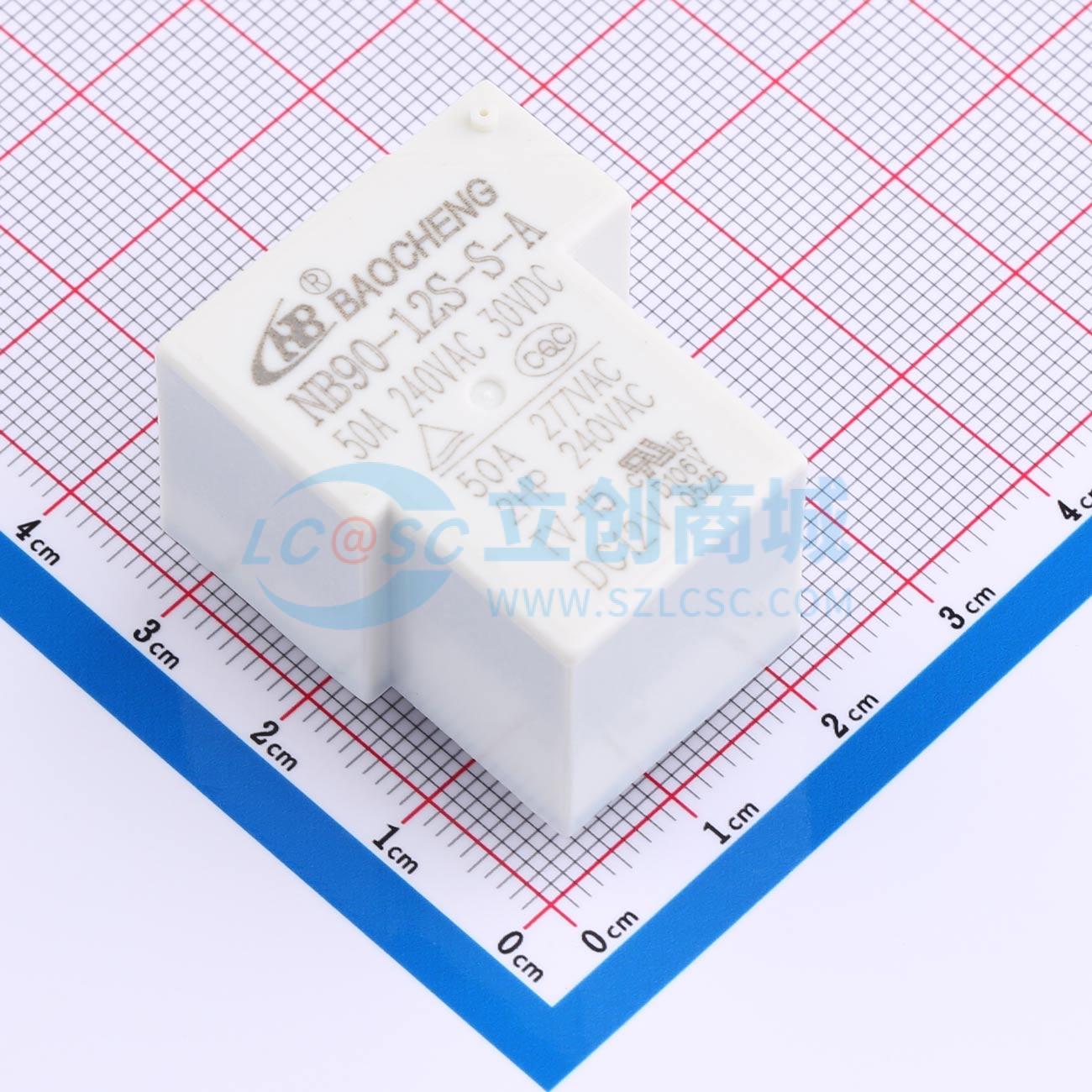 Rơ-le điện tử NB90-12S-S-A 50A NBC 12V THT - Techcore Việt Nam