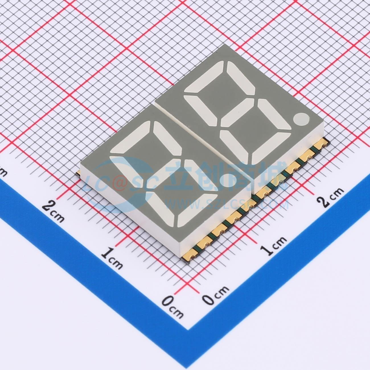 LED 7 đoạn GS5624AR-G Guangcai Display SMD,25.1x19mm Anode chung - Techcore Việt Nam
