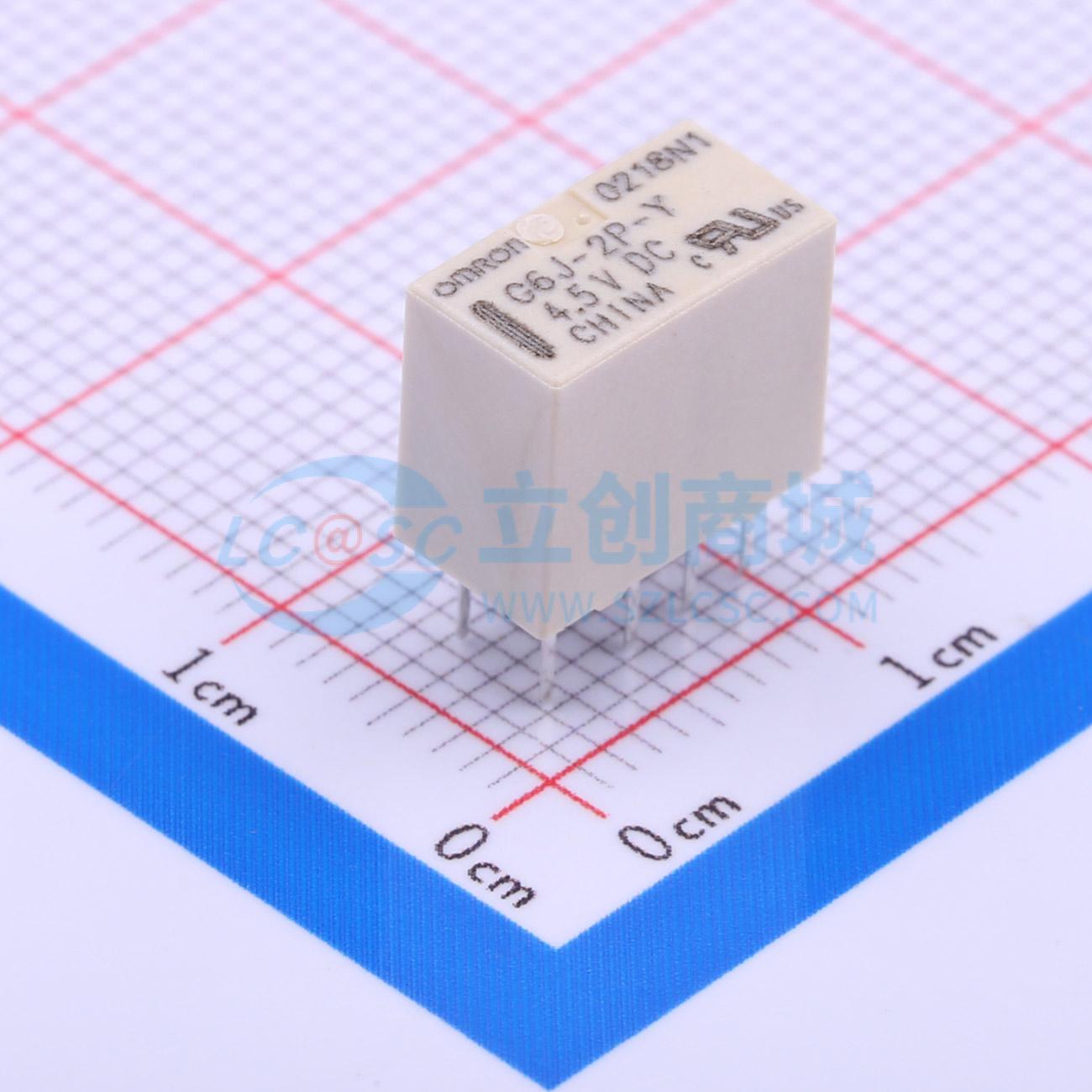 Rơ-le điện tử G6J-2P-Y DC4.5 OMRON 4.5V DIP,10.6x5.7mm - Techcore Việt Nam